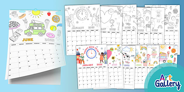 2025-colouring-monthly-calendar-teacher-made-twinkl