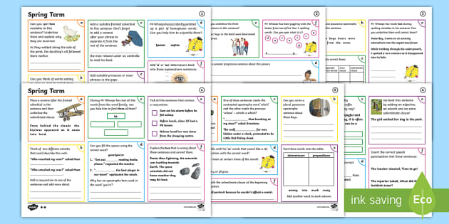 Year 2 Spring Term 2 Spag Mat Answers