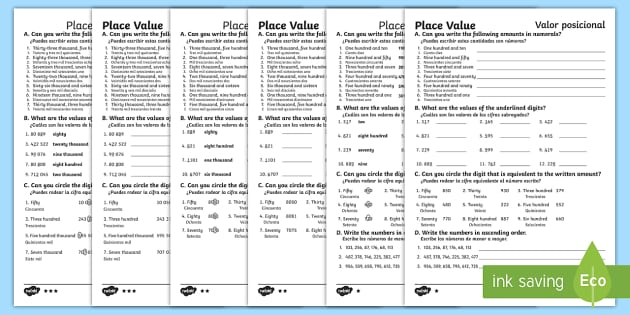 place-value-differentiated-worksheet-worksheets-english-spanish-place