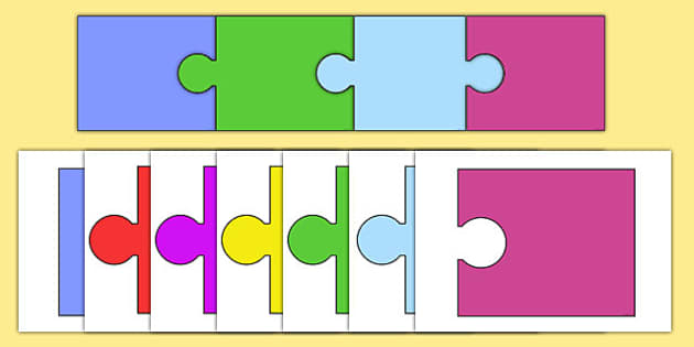 👉 Editable Jigsaw Puzzle Piece Outlines Teaching Resource
