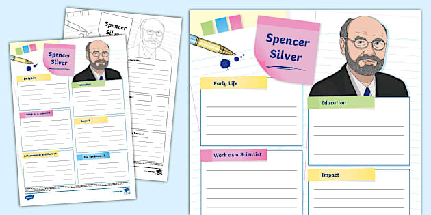 Spencer Silver Fact File Template (Teacher-Made) - Twinkl