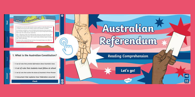 Australian Referendum Interactive Reading Comprehension