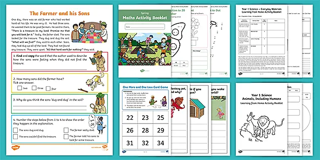 Free Year 1 School Closure Home Learning Resource Pack