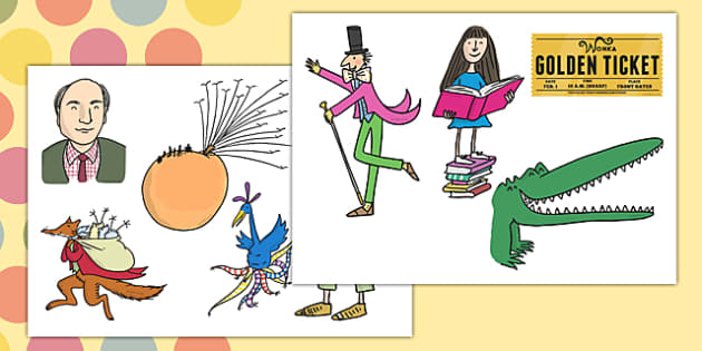 Roald Dahl Display Cut Outs (teacher made) - Twinkl