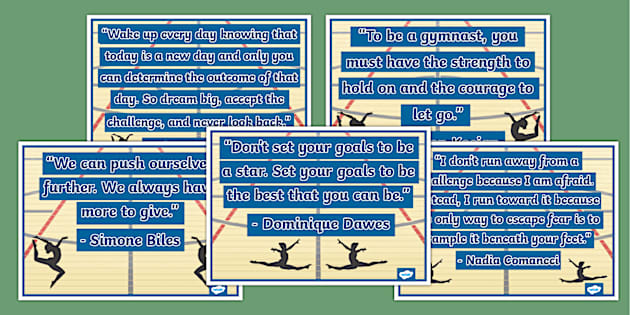 Motivational Gymnastics Quotes Poster Pack (teacher Made)