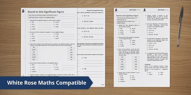 👉 Round to 1 Significant Figure | White Rose Maths Supportive