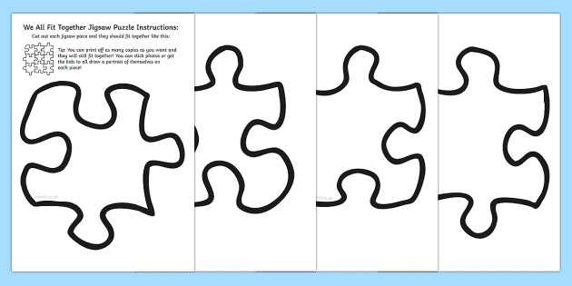 jigsaw pieces jigsaw puzzle template teacher made