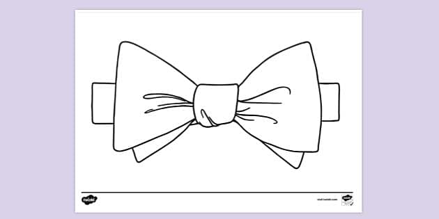 Bow Tie Colouring | Colouring Sheets (teacher made) - Twinkl