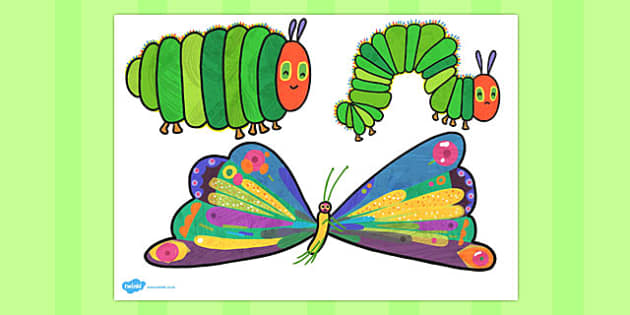 Caterpillar Stick Puppets To Support Teaching On The Very Hungry