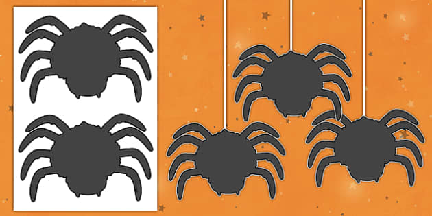 cute halloween spider template
