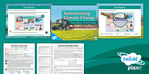 Y4 Writing: Sustainability: Climate Change: Information Texts Lesson 2