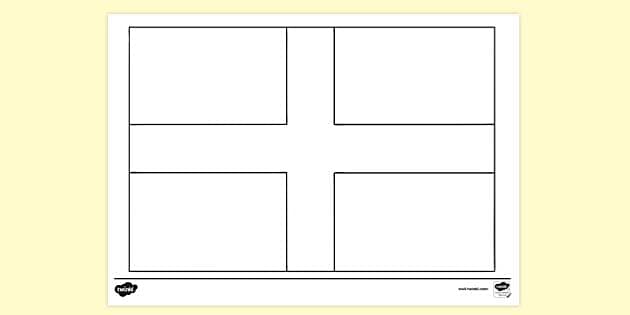 St Davids Flag Colouring Sheet Colouring Sheets Twinkl