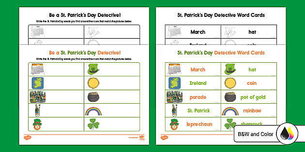 St Patrick's Day Write the Room Activity | Twinkl USA