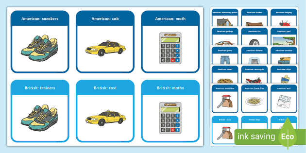 English  British and american english, British vs american