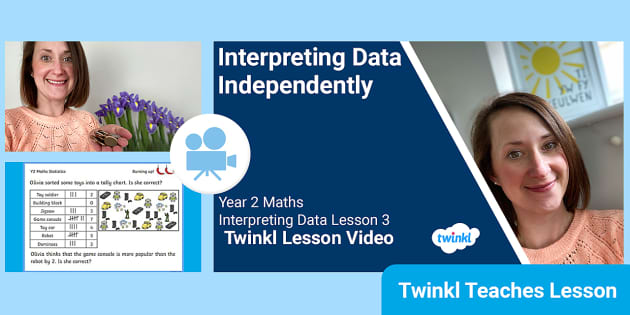 👉 Year 2 Maths (Ages 6-7) Interpreting Data Video Lesson 3