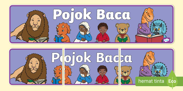 Spanduk Pojok Baca (l'enseignant a fait) - Twinkl