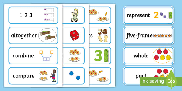 👉 EYFS Vocabulary Cards: White Rose Maths It's Me 1, 2, 3!