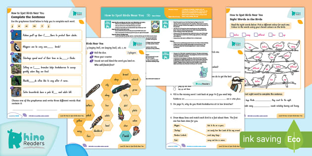 Level 5b How to Spot Birds Near You Guided Reading Pack