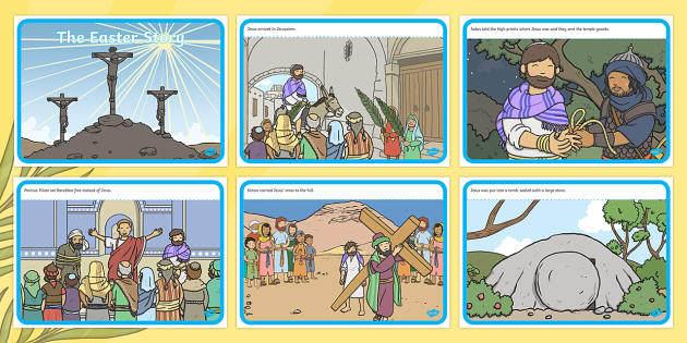 The Easter Story - Easter Sequencing, Easter Story, Foundation