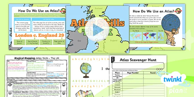 Geography Topics: Magical Mapping Atlas Skills Year 2 Pack 3