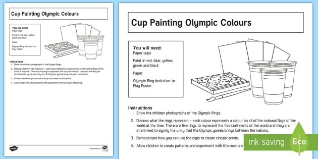 Colour Rings Activity Rings Painting Activity (teacher made) - Twinkl