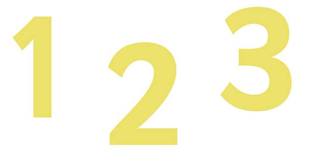 FREE! - 👉 0-9 Display Numbers (Yellow) - Twinkl