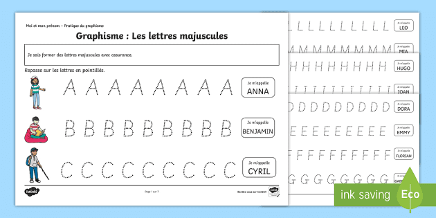 Lettres de l'alphabet à imprimer