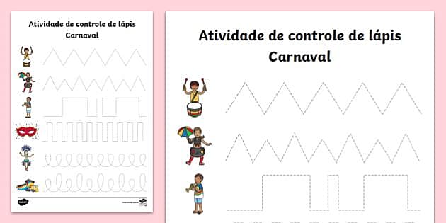 Atividades sobre o Carnaval para a Educação Infantil