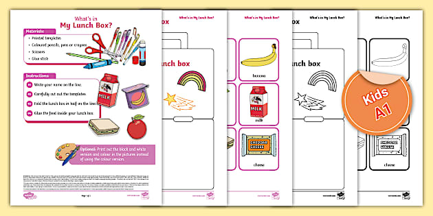 ESL What's in My Lunch Box? [Kids, A1] (teacher made)