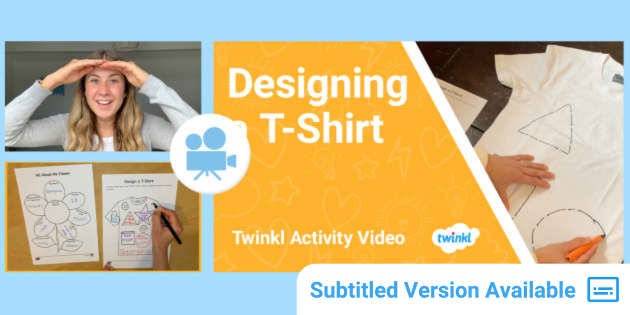 Activities for children T-shirts design template - Twinkl
