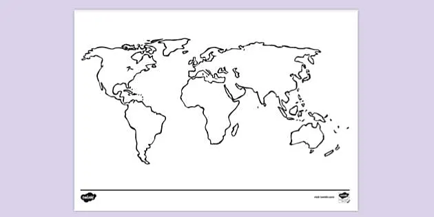 continent coloring pages free