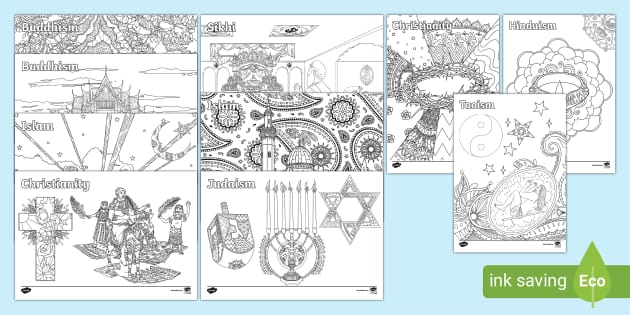 KS2 RE Mindfulness Colouring Pack (teacher made) - Twinkl