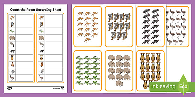 Count the Room 11-20: Australian Animals Activity Pack