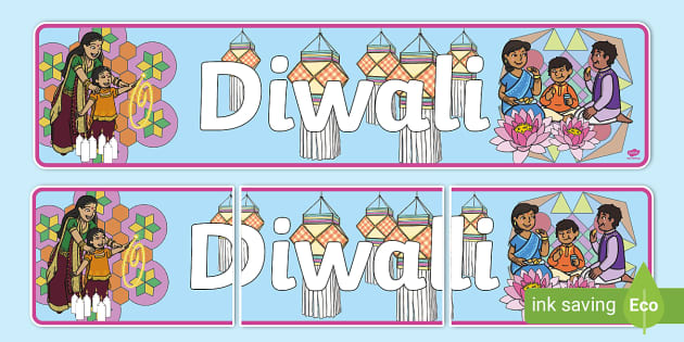 Amazon.com: Big Dot of Happiness Happy Diwali - Festival of Lights Party  Letter Banner Decoration - 36 Banner Cutouts and No-Mess Real Gold Glitter  Happy Diwali Banner Letters : Toys & Games