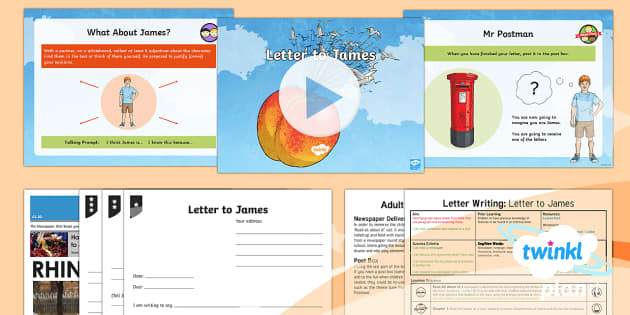 Planit Y4 Explorers James And The Giant Peach Lesson Pack Letter Writing 1