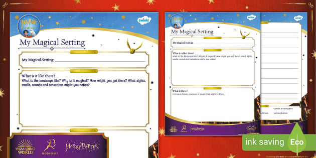 FREE! - * NEW * Harry Potter Planning Sheet | Magical Settings