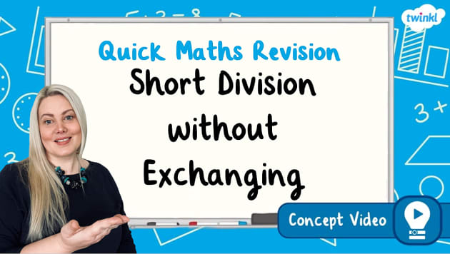 👉 Short Division without Exchanging | KS2 Maths Concept Video