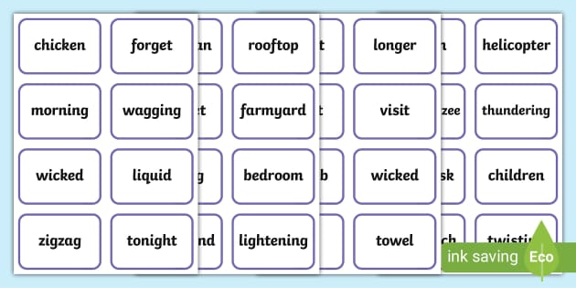 Polysyllabic Phase 3 Flashcards (teacher Made) - Twinkl