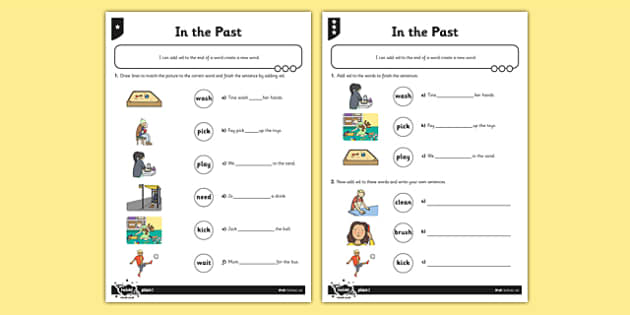 Simple Past Tense  Verb Tense Worksheet For Kids