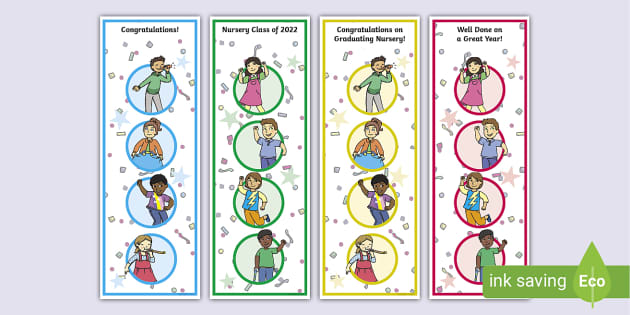 nursery graduation bookmarks celebrations twinkl