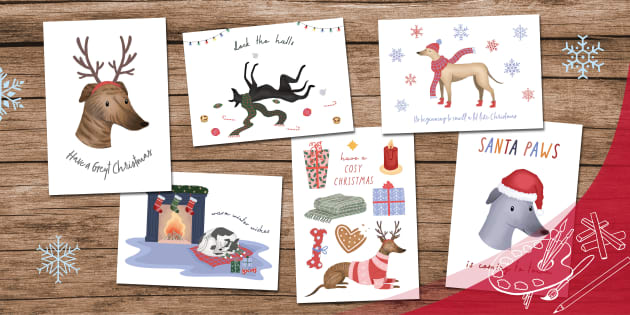 FREE! - Christmas Greyhound Sayings Posters