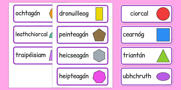 2D Shapes Quiz, Shape Vocabulary Picture Test - worksheetspack