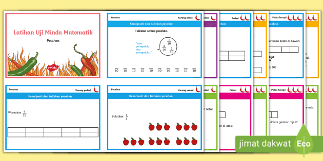 Latihan Uji Minda Matematik Pecahan Tahun 3 (teacher Made)