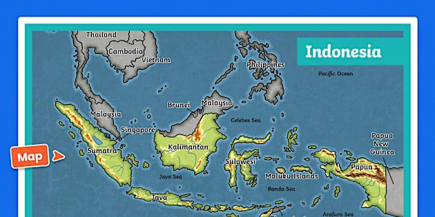 Peta Indonesia Simple