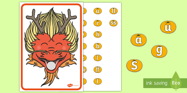 Feed A Chinese Dragon Phase 2 Phonics Activity Twinkl