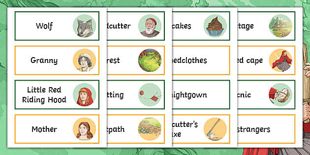 Little Red Riding Hood Word Cards