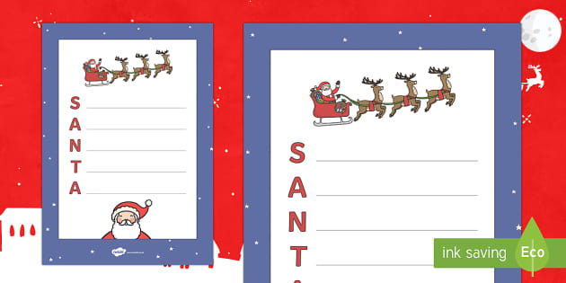 Santa Acrostic Christmas Poem for Kids (teacher made)