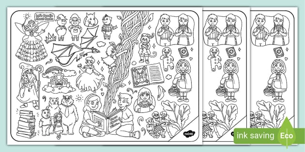 Let's Doodle About Books Colouring Pages