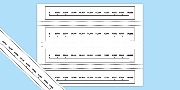 Numbered Number Lines 0 (teacher made) - Twinkl