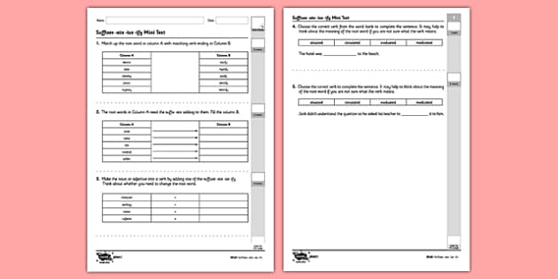 suffixes-ate-ise-ify-mini-test